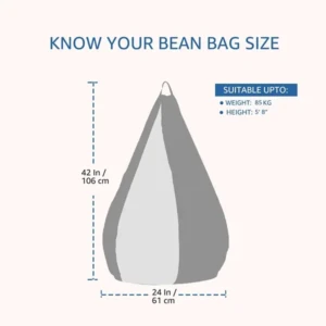 2XL Premium Faux Leather Bean Bag Without Beans Brown