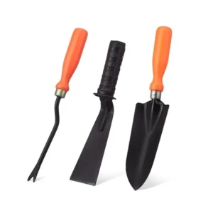 3-Piece Garden Tool Set Small Shovel, 2-inch Khurpi & Weeder Terrace Gardening Accessories 1