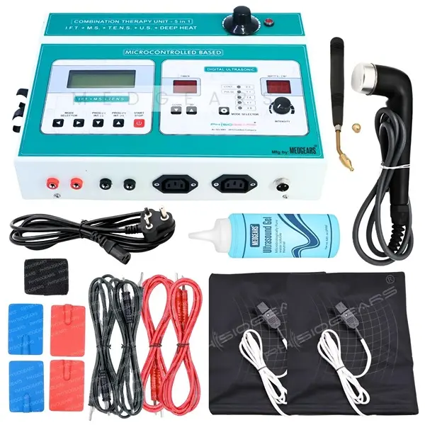 5 In 1 IFT MS Tens Ultrasonic Deep Heat Physiotherapy Machine Electrotherapy Combo Physiotherapy Machine 1