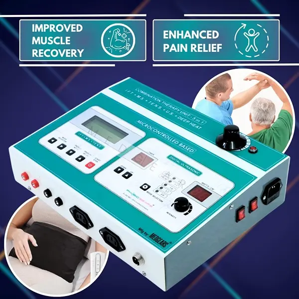 5 In 1 IFT MS Tens Ultrasonic Deep Heat Physiotherapy Machine Electrotherapy Combo Physiotherapy Machine 3