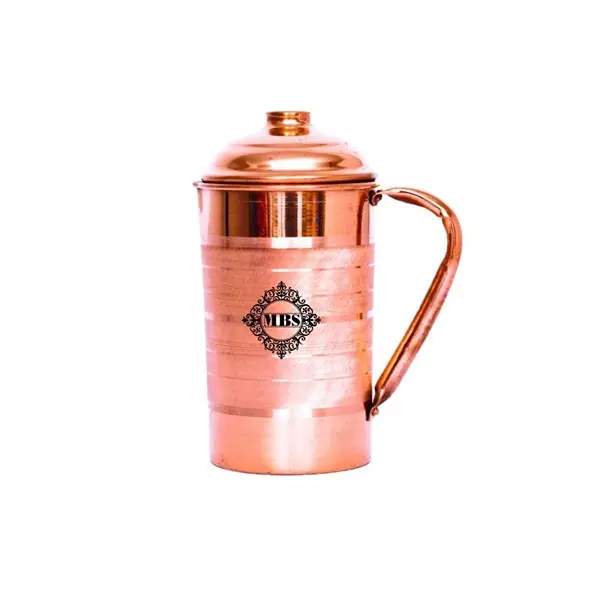 Copper Glass, Jug And Bottle - 6 Pieces, Brown, 300 ml, 1500 ml, 1000 ml2