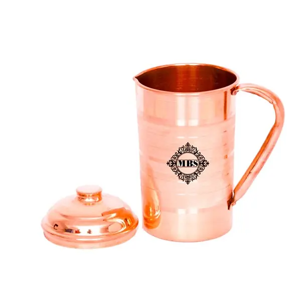 Copper Glass, Jug And Bottle - 6 Pieces, Brown, 300 ml, 1500 ml, 1000 ml3