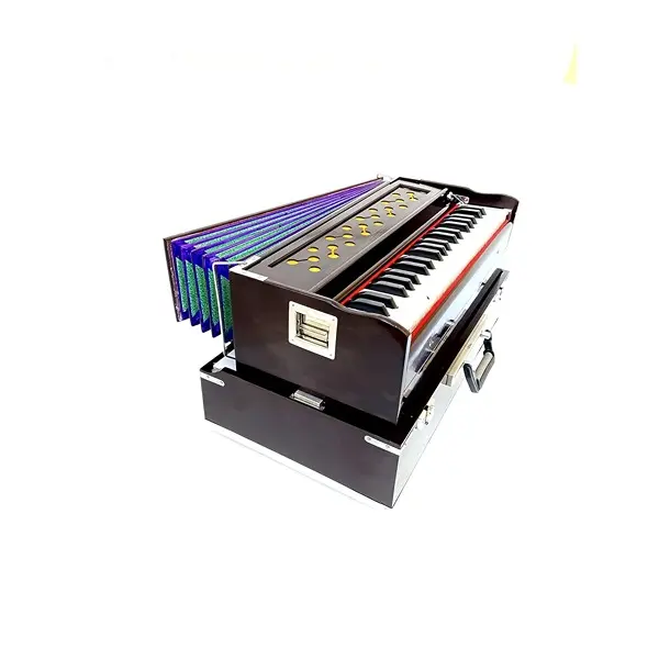 Folding Harmonium Super Sound 3.5 Octave 42 Keys With Free Cover Padded & Coupler K.M 1
