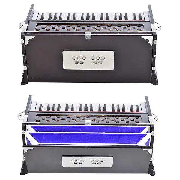 Harmonium- 3 1- 4 Octave, Double Bellow, 39 Keys, 7 Stopper, 2 Reeds (Bass- Male) harmonium instrument 4