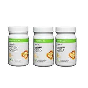 Herbalife Afresh Energy Drink Mix, 50 g (Lemon, Ginger, Elaichi Flavor)-Combo Pack of 3