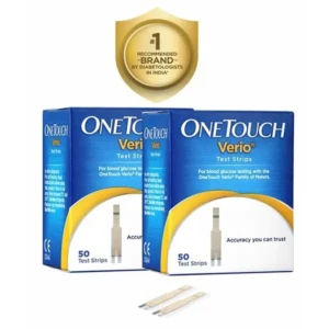 OneTouch Verio Test Strips Pack of 100 Blood Sugar Testing Strips for Verio Flex Glucometer 1