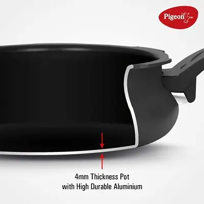 Pigeon All in One Ceramic Super Cooker, 5 Liters, Black Transparent4