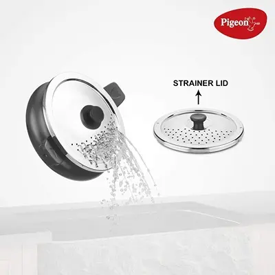 Pigeon All in One Ceramic Super Cooker, 5 Liters, Black Transparent5