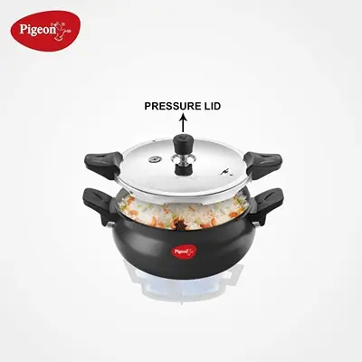 Pigeon All in One Ceramic Super Cooker, 5 Liters, Black Transparent7