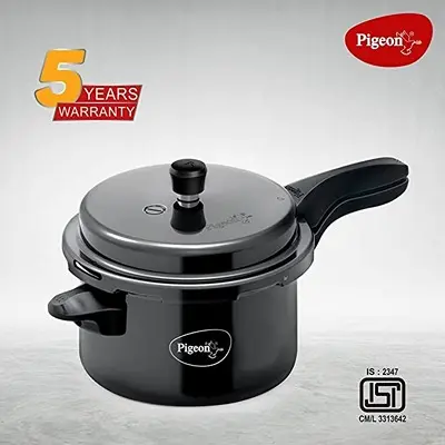 Pigeon Titanium 3 Ltrs Pressure Cooker - Black, Aluminium3