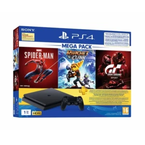 Sony PS4 1TB Slim with Games Ratchet & Clank, Spider-Man, GT Sport + PSN 3Month