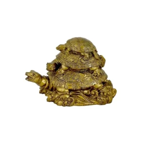 Vastu Feng Shui Triple Tortoise Turtle Family for Home