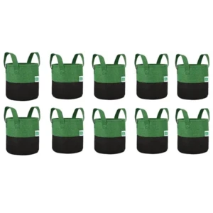 10pcs 10 x 10inch Geo Fabric Grow Bags UV Treated Gardening Cotton Pots 1