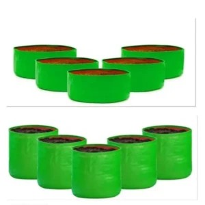 10pcs Grow Bags 12×12 inch 5 pc and15 x 6 inch 5 pc, Terrace Gardening Plant Grow Bag Pack(10) 1