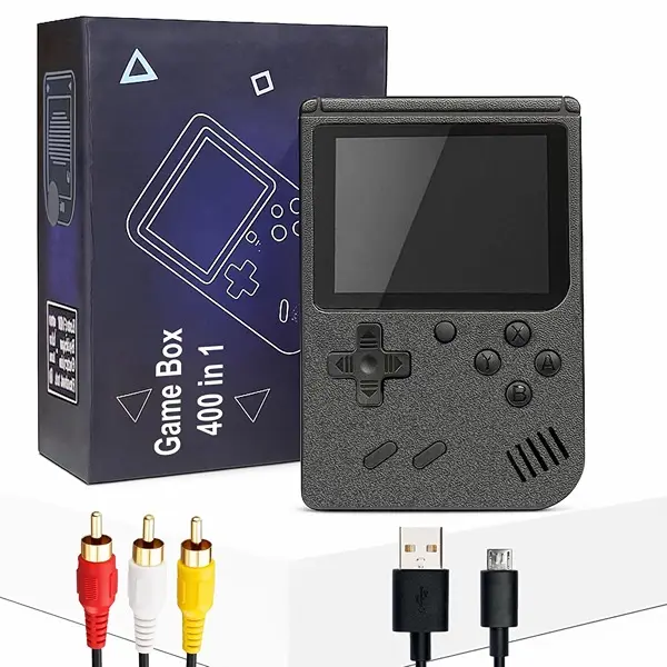 400 in 1 Mini Video Game Toy for Kids - Portable Retro Handheld Game Console with Rechargeable Battery - AV Output TV Compatible 1