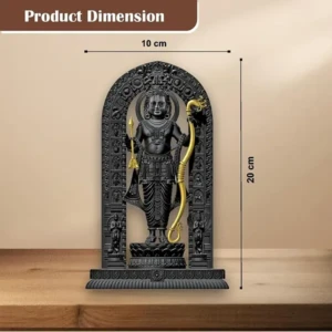 8 Inch Shree Ram Lalla Murti God Idols Ayodha’s Shree Ram Statue Home Decor