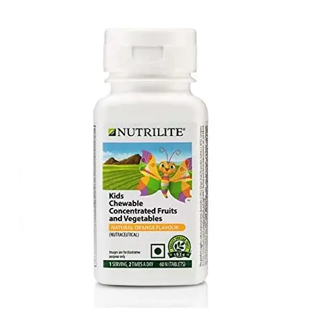 Amway Nutrilite Kids Chewable Concentrated Fruits & Vegetables - 60N Tablets1