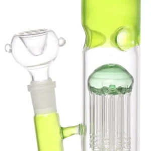 Bongs 11-Inch Glass 10 Arm Tree Percolator Ice Bong Hookah Waterpipe Smoking Pipe (29cm, Green)