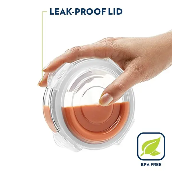 Borosil Lunchbox with Bag Set of 3 (400 ml Each) Borosilicate Glass, Round, Vertical Microwave & Dishwasher Safe 4