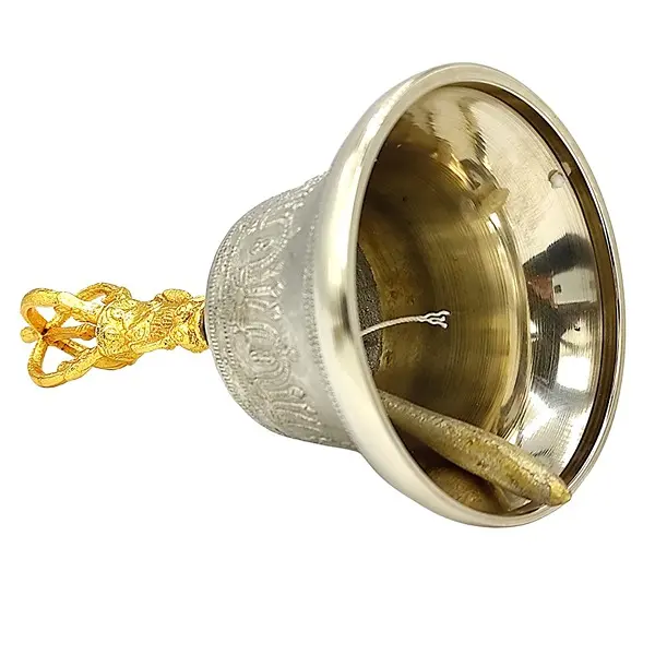 Brass Tibetan Om Bell Fengshui Vastu Meditation Healing Spiritual Gift 5 StoreEla.com