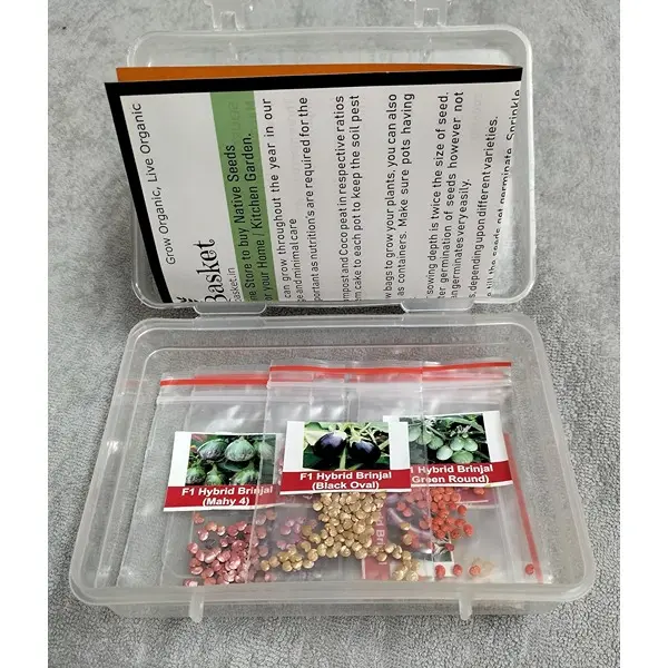 Brinjal Seeds Pack of 7 Varieties 400+ Hybrid & Non-GMO Seeds 90% Germination 3