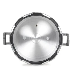Commercial Hard Anodized Aluminum Handi Pressure Cooker – (Silver, 30L)