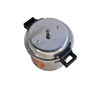 Commercial Hard Non-Anodized Aluminum Big Boy Classic Pressure Cooker with Outer Lid – 26 L – Large Size (Silver)
