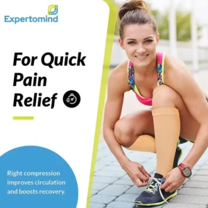 Compression Stockings for Varicose Veins | Medical Grade Stockings for Pain Relief & Support | Knee Length, Zipped