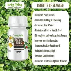 Concentrate Liquid Seaweed Fertilizer Tonic for Plants 250 ml for Plant Growth, Flowering & Fruiting