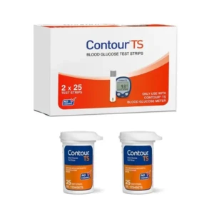 Contour TS Blood Glucose Test Strip (25x2 Strips Pack) Contour TS Sugar Machine 50 Test Strips 1