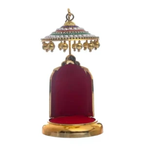 Diamond Studded Metal Umbrella Chhatra for God Idol 1