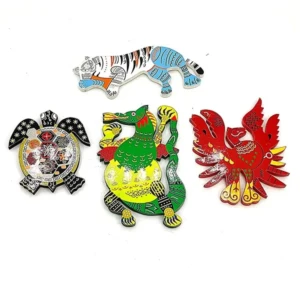 Feng Shui Auspicious Wooden Animal Set for Four Directions1 StoreEla.com