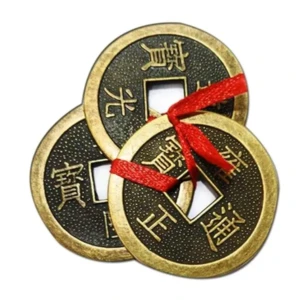 Feng Shui Chinese Lucky Fortune I-Ching Dragon Coin Ornaments Wealth Charm Amulet 1 StoreEla.com