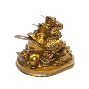 Feng Shui Frog Coin Decorative Showpiece for Lucky Charm Prosperity Home,Office StoreEla.com