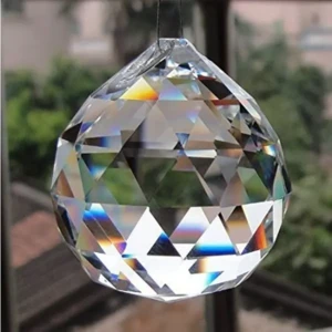Fengshui Clear Crystal Hanging Ball for Good Luck & Prosperity 1 StoreEla.com