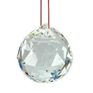 Fengshui Clear Crystal Hanging Ball for Good Luck & Prosperity