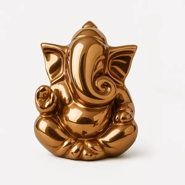 Ganesh Idol for Home Decor & Car Dashboard Ganesh Ji Murti Decorative Showpiece 10cm 1