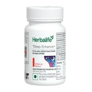 Herbalife Nutrition Sleep Enhance – Hibiscus‑flavoured Nighttime Drink Mix with Affron Saffron Extract, Caffeine‑Free, 30‑Day Supply 1