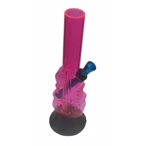 Highly Durable New Guitar Design Glass Bong Smoking Hookah Bongs (Pink)1
