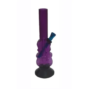Highly Durable New Guitar Design Glass Bong Smoking Hookah Bongs (Purple)1