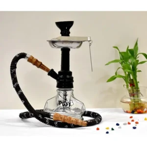 Hookah Pot Set, Latest Model Chico Glass Hookah Decorative Stylish Hookah for Flavour Hukkah.(HUK-5029-MYA-CHIKO) (Black)