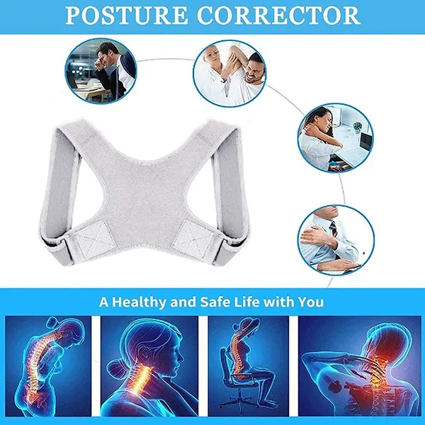Humpback Posture corrector for men women Adjustable Back Shoulder support belt shoulder posture correction strap Posture corrector for Clavicle 4