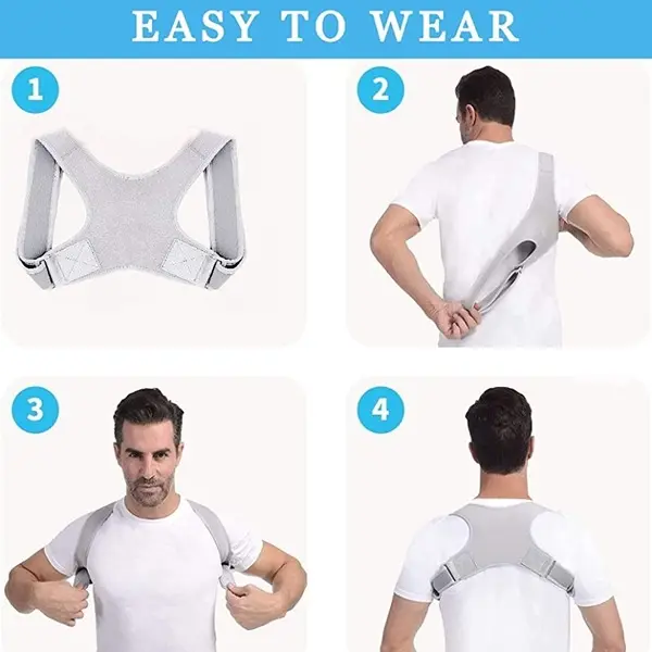 Humpback Posture corrector for men women Adjustable Back Shoulder support belt shoulder posture correction strap Posture corrector for Clavicle 5