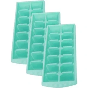 Ice Tray ,Ice Cube Tray for Freezer ,14 Cube,Green, 3 Pieces1