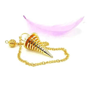 Infinity Brass Brass Pendulum with Free dowsing Charts 1 StoreEla.com