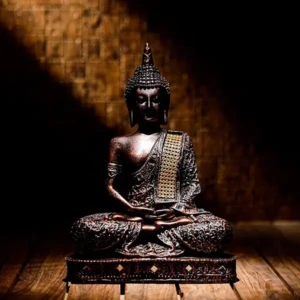 Meditating Sitting Buddha Statue showpiece Idol Home Decor Items for Living Room and Gifts (A_COP)