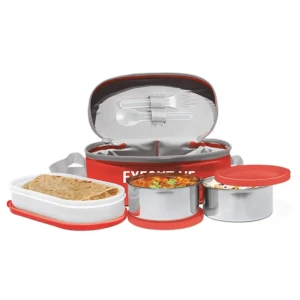 Milton Executive Lunch Box Set of 3, Red1