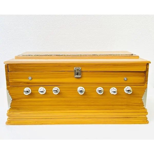 Musical Harmonium- 3 1-4 Octave, Double Bellow, 39 Keys,7 Stopper, 2 Reeds (Bass- Male), With Cover Bag 2