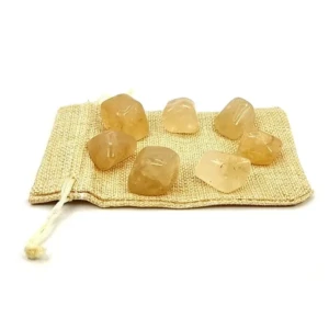 Natural Citrine Pebbles Tumbled Stone for Success in Career, Growth of Business1 StoreEla.com
