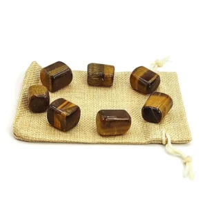 Natural Tiger Eye Reiki Healing Crystal Tumbled Stone Pebbles for Strength & Courage 1 StoreEla.com